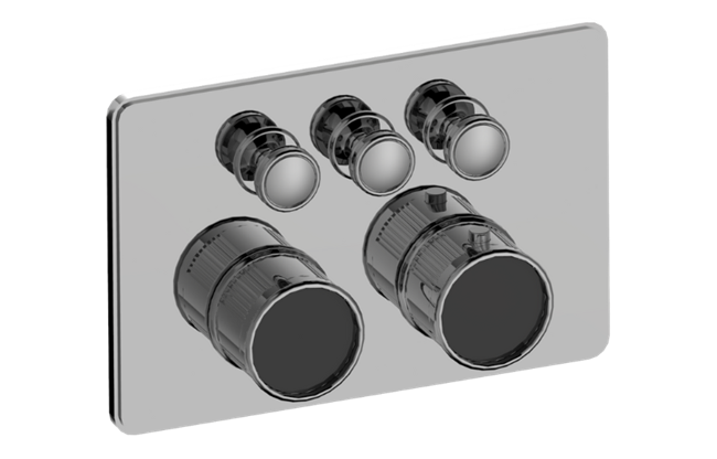Graff - Riva Traditional 3-Button Fluted Knurl Compact Trim