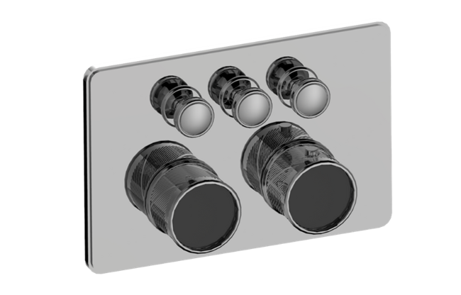 Graff - Riva Traditional 3-Button Oblique Knurl Compact Trim