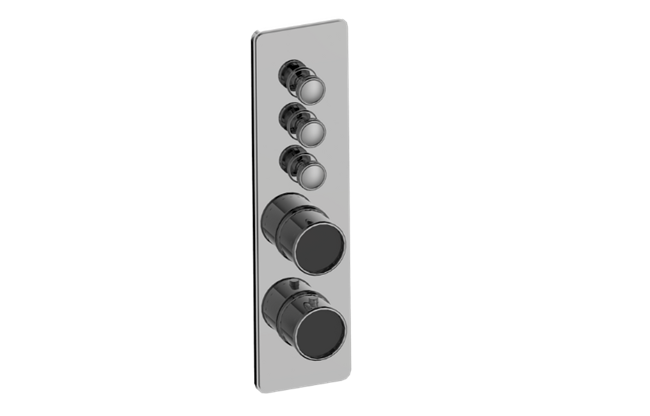 Graff - Riva Traditional 3-Button Paired Knob Vertical Trim