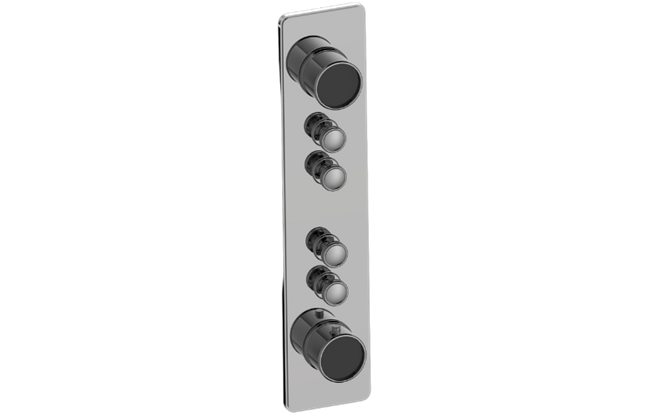 Graff - Riva Traditional 4-Button Split Knob Vertical Trim
