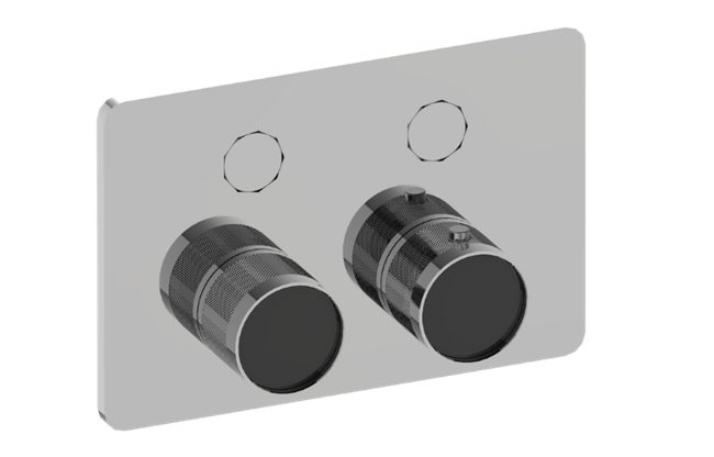 Graff - Riva Contemporary 2-Button Diamond Knurl Compact Trim