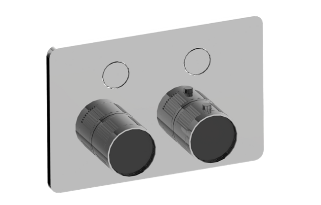 Graff - Riva Contemporary 2-Button Fluted Knurl Compact Trim