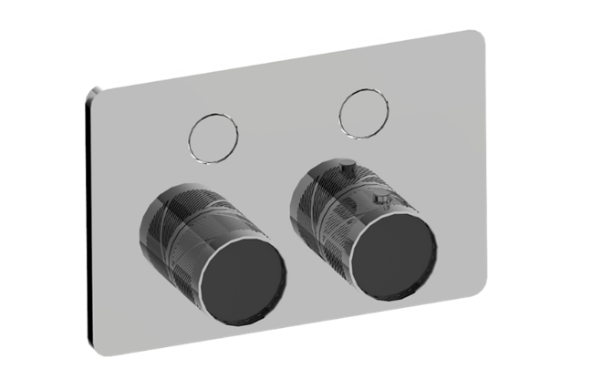 Graff - Riva Contemporary 2-Button Oblique Knurl Compact Trim