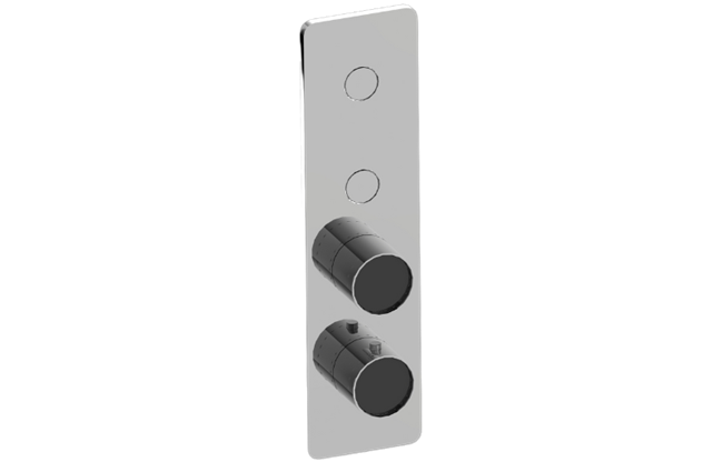 Graff - Riva Contemporary 2-Button Paired Knob Vertical Trim