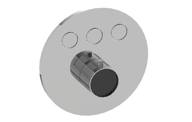 Graff - Riva Contemporary 3-Button Fluted Knurl Round Trim