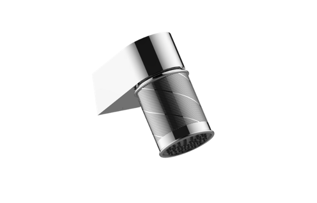 Graff - Riva Wall-Mount Traditional Oblique Knurl Showerhead