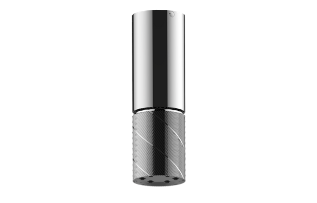 Graff - Riva Ceiling-Mount Contemporary Oblique Knurl 6-Jet Showerhead