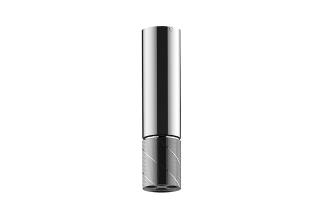 Graff - Riva Ceiling-Mount Contemporary Oblique Knurl 4-Spray Showerhead