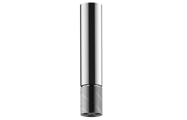 Graff - Riva Ceiling-Mount Contemporary Oblique Knurl 4-Spray Showerhead
