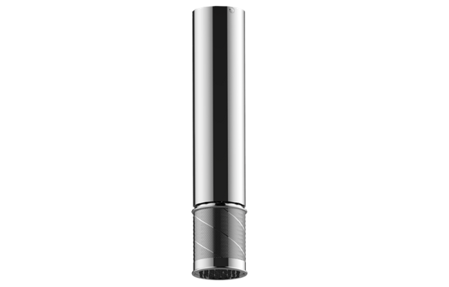 Graff - Riva Ceiling-Mount Traditional Oblique Knurl Showerhead