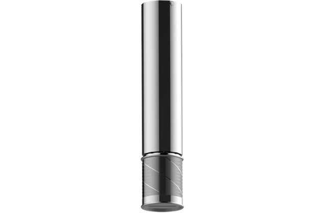 Graff - Riva Ceiling-Mount Traditional Oblique Knurl Cascade Showerhead