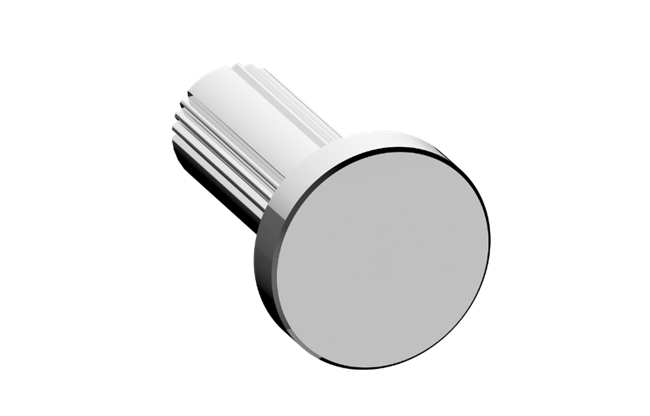 Graff - Riva Contemporary Towel hook Fluted Knurled