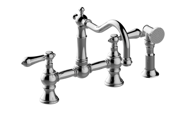 Graff - Adley Bridge Kitchen Faucet with Side Spray