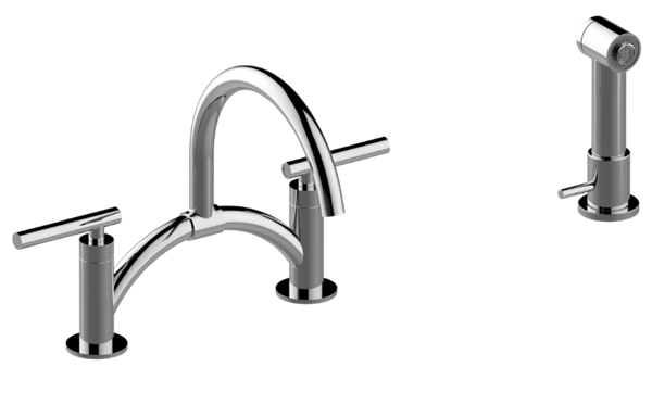 Graff - Sospiro Bridge Bar/Prep Faucet with Independent Side Spray
