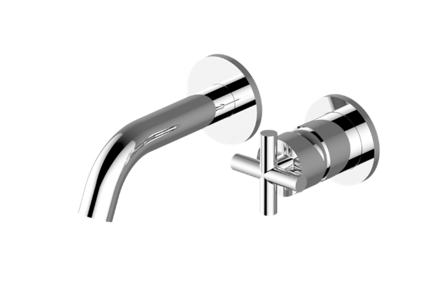 Graff - M.E. Wall-Mounted Lavatory Faucet with Single Handle - Trim Only