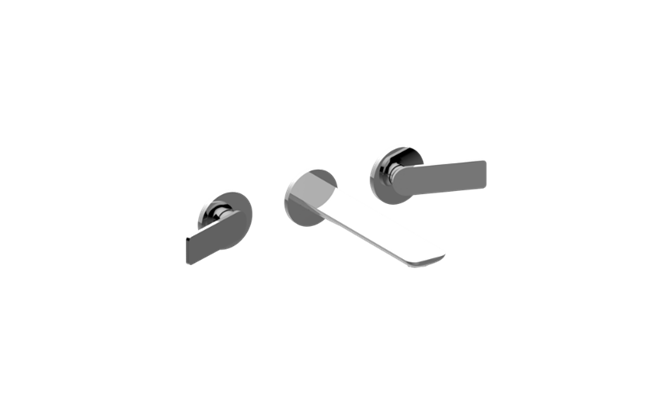 Graff - Sento Three-Hole Wall-Mounted Tub Filler with 7 Inch spout - Trim Only