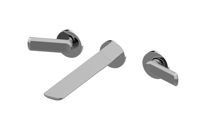Graff - Sento Three-Hole Wall-Mounted Tub Filler with 9 Inch spout - Trim Only