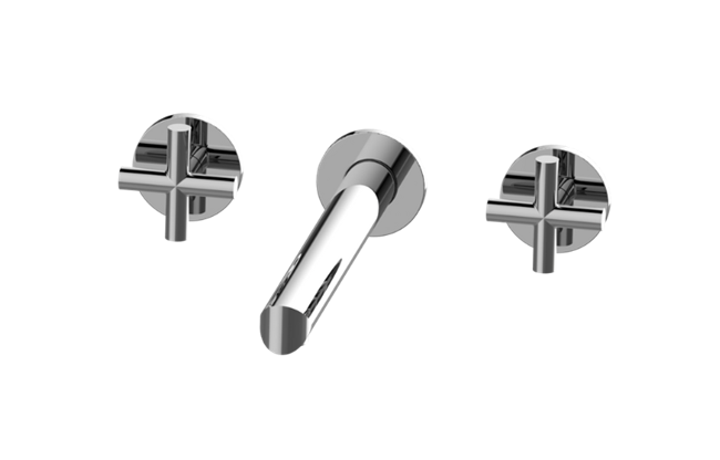 Graff - Terra Three-Hole Wall-Mounted Tub Filler with 9-1/2 Inch spout - Trim Only