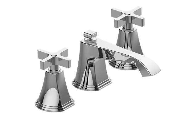 Graff - Finezza UNO Widespread Lavatory Faucet w/Cross Handle