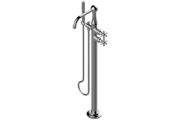Graff - Camden Floor Mounted Tub Filler w/Cross Handle (Trim Only)
