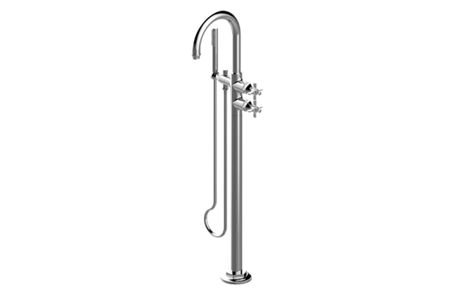 Graff - Camden Floor Mounted Tub Filler w/Cross Handle (Trim Only)
