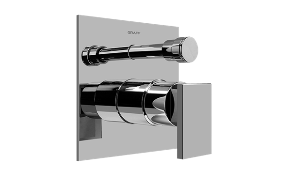 Graff - Solar Pressure Balancing Valve Trim with Handle and Diverter - Trim Only