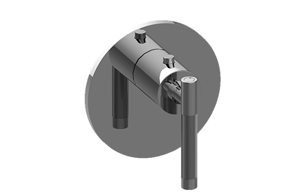Graff - Harley Round M-Series Thermostatic Valve Trim Plate with Handle