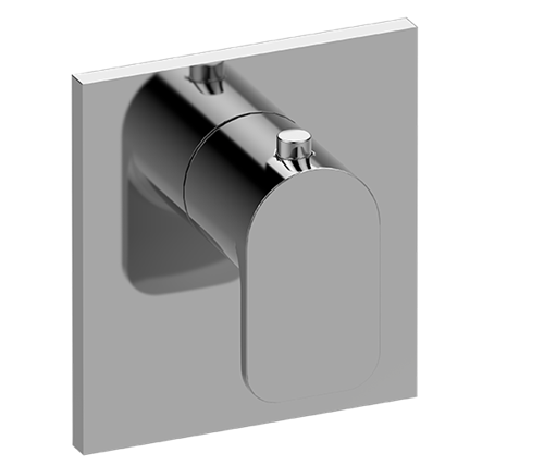 Graff - Sento Square M-Series Thermostatic Valve Trim Plate with Handle