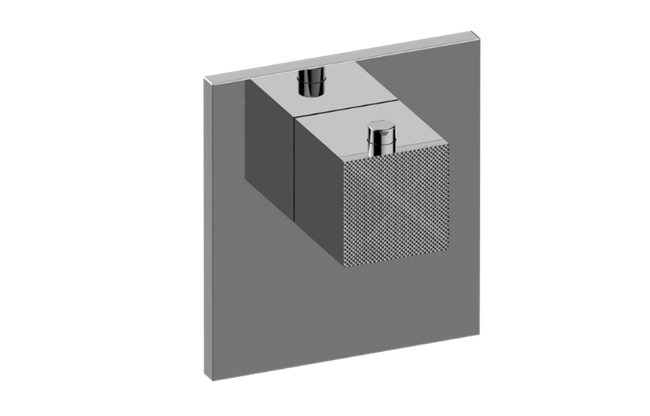 Graff - Incanto Square M-Series Thermostatic Valve Trim Plate with Handle
