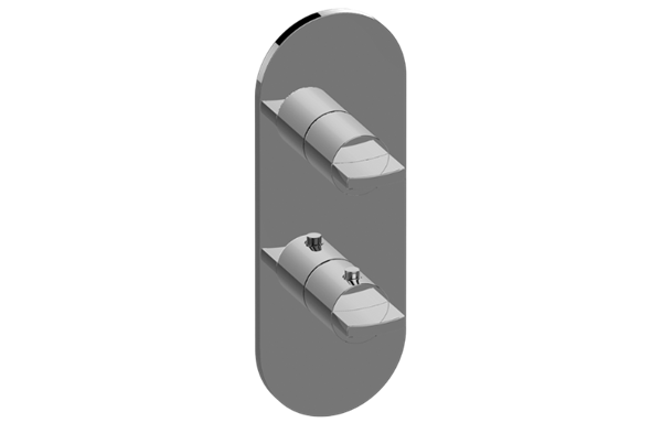 Graff - Sade/Targa Round M-Series Valve Trim with Two Handles