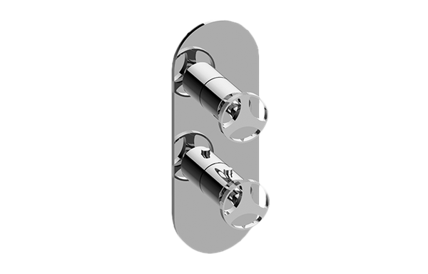 Graff - Harley Round M-Series Valve Trim with Two Handles