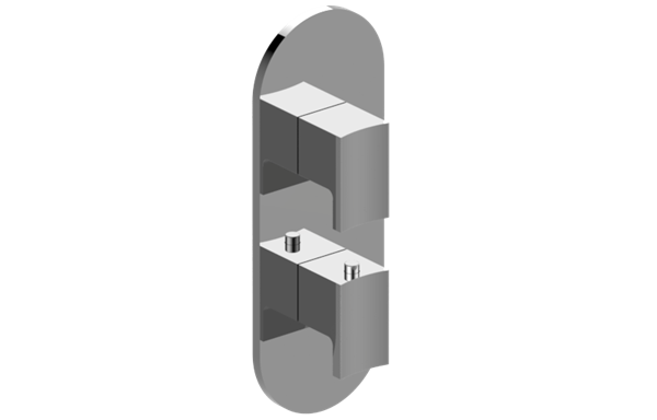 Graff - Sade/Targa Round M-Series Valve Trim with Two Handles