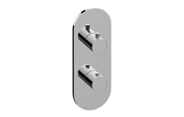 Graff - M.E. Round M-Series Valve Trim with Two Handles