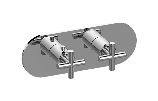 Graff - M.E./Terra Round M-Series Valve Trim with Two Handles (Horizontal Orientation)