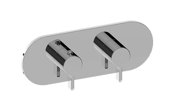 Graff - Terra Round M-Series Valve Trim with Two Handles (Horizontal Orientation)
