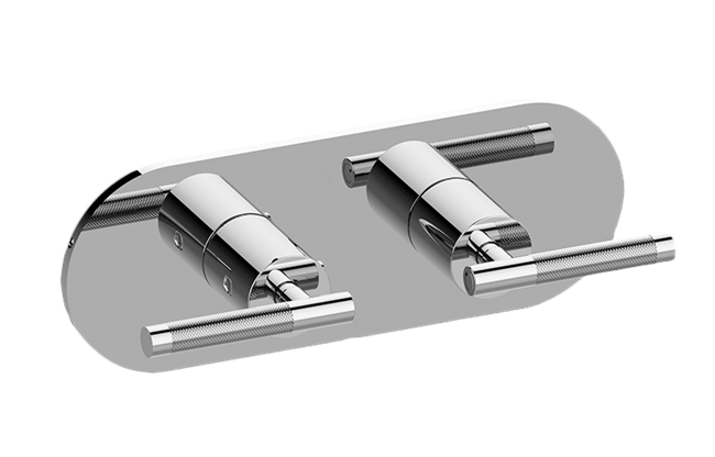Graff - Harley Round M-Series Valve Trim with Two Handles (Horizontal Orientation)
