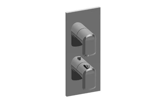 Graff - Sento Square M-Series Valve Trim with Two Handles