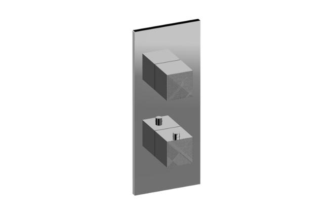 Graff - Incanto Square M-Series Valve Trim with Two Handles