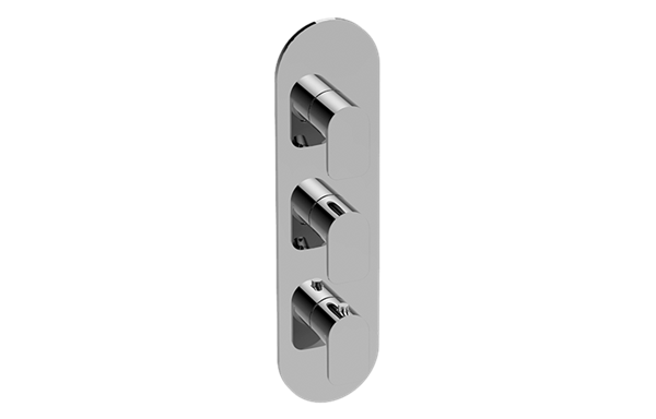 Graff - Sento Round M-Series Valve Trim with Three Handles
