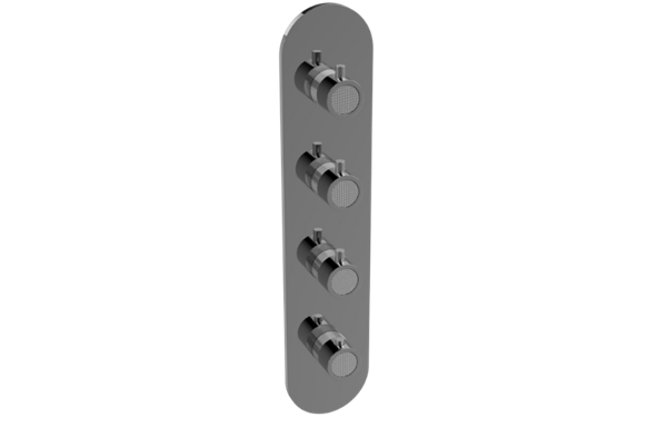 Graff - Cameo Round M-Series Valve Trim with Four Handles