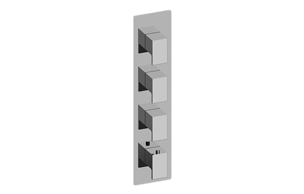 Graff - Solar Square M-Series Valve Trim with Four Handles