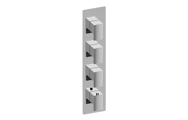 Graff - Sade/Targa Square M-Series Valve Trim with Four Handles