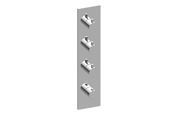 Graff - M.E. Square M-Series Valve Trim with Four Handles