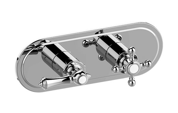 Graff - Adley Traditional M-Series Valve Trim with Two Handles (Horizontal Orientation)