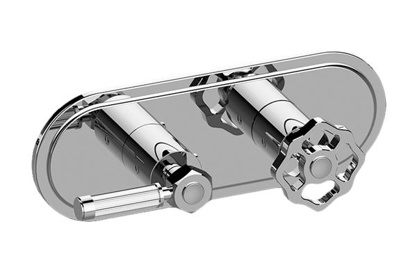 Graff - Vintage Traditional M-Series Valve Trim with Two Handles (Horizontal Orientation)