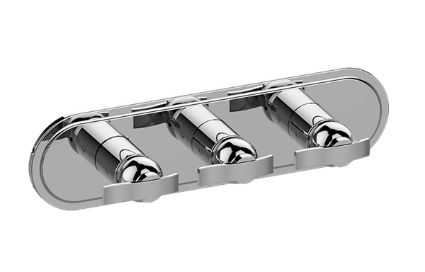 Graff - Bali Traditional M-Series Valve Trim with Three Handles (Horizontal Orientation)