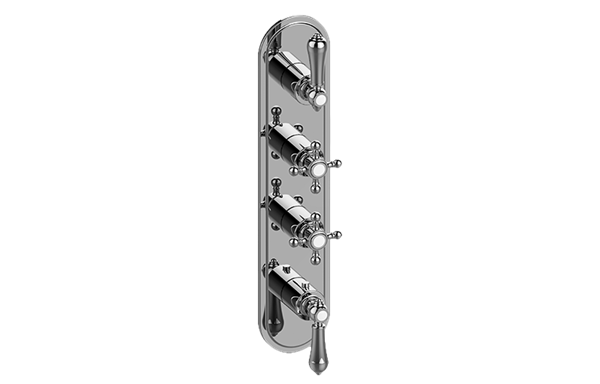 Graff - Adley Traditional M-Series Valve Trim with Four Handles
