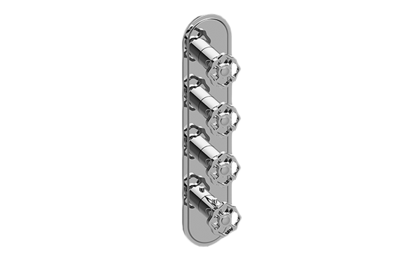 Graff - Vintage Traditional M-Series Valve Trim with Four Handles