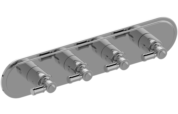 Graff - Bali Traditional M-Series Valve Trim with Four Handles (Horizontal Orientation)