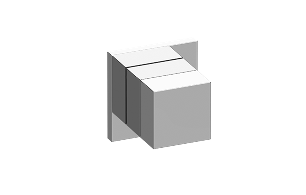 Graff - Incanto Square M-Series 2-Way Diverter Valve Trim with Handle